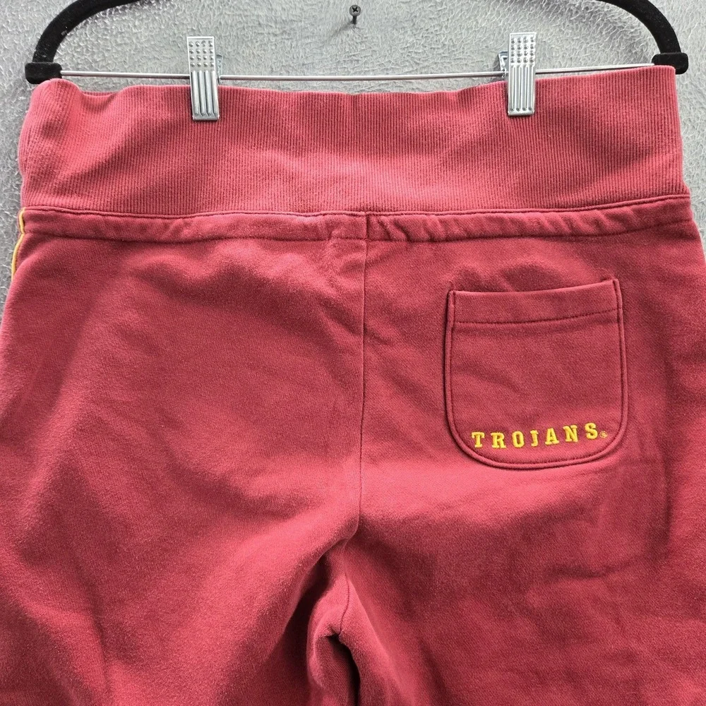 VINTAGE USC Trojans Women Activewear Pants M‎ Red Y2K Nike Swoosh Sweatpants